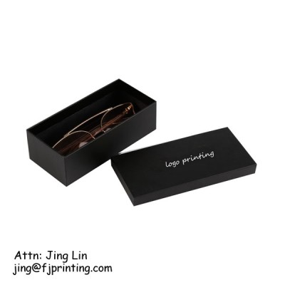 Custom logo printing eco friendly kraft paperboard luxury sunglasses packaging boxes